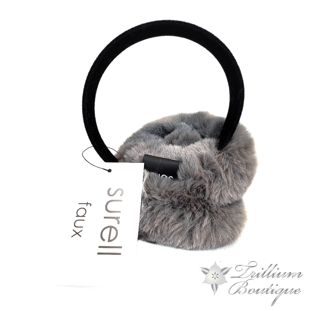 Surell Faux Fur Earmuffs with Velvet Band NWT! - Picture 4 of 7